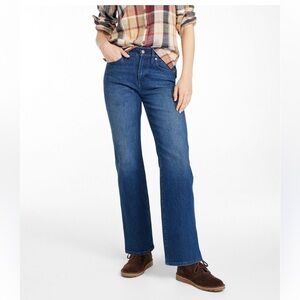 L.L. Bean Women's original signature High-Rise Jeans - Deep Blue